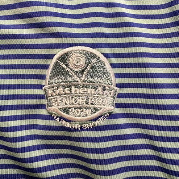 RLX Ralph Lauren Men's XL Striped Polo – KitchenAid Senior PGA 2020 - Picture 3 of 6